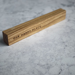 'Our Happy Place' Wooden Photo holders - The St. Ives Co.