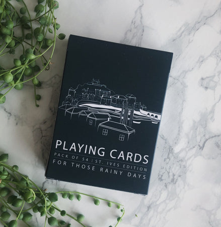 Original TSIC Playing Cards - The St. Ives Co. Cornwall Cornish Souvenir Holiday beach Gift Original Best Quality Fun Activity Game Family Holiday King 
