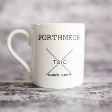 Load image into Gallery viewer, My Happy Place &#39;Porthmeor&#39; Mug - The St. Ives Co. Cornwall Cornish Souvenir Holiday beach Happy Best Quote laity China Cup Mug Tea Coffee Warm Cosy Unique Local One Of A Kind Logo TSIC St Ives Cornwall Cornish
