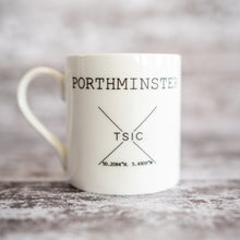 Load image into Gallery viewer, My Happy Place &#39;Porthminster&#39; Mug - The St. Ives Co. Cornwall Cornish Souvenir Holiday beach Happy Best Quote laity China Cup Mug Tea Coffee Warm Cosy Unique Local One Of A Kind Logo TSIC St Ives Cornwall Cornish
