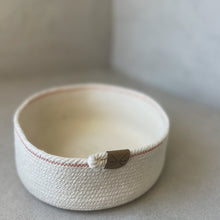 Load image into Gallery viewer, Large Rope Cotton Bowls with Orange edge
