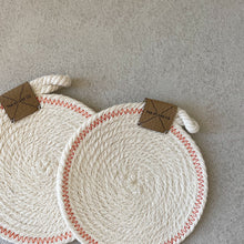 Load image into Gallery viewer, Set of 2 rope coasters
