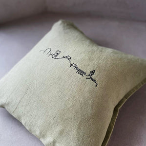 Olive St. Ives Skyline Linen Cushion