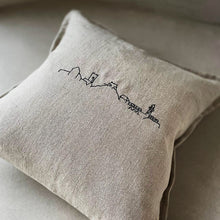 Load image into Gallery viewer, Oatmeal St. Ives Skyline Linen Cushion
