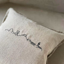 Load image into Gallery viewer, Oatmeal St. Ives Skyline Linen Cushion
