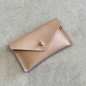 Nude Leather Card Holder