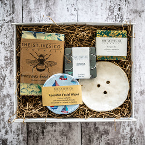The Sustainable Hamper St Ives Cornwall Cornish Soap Shampoo Bar Bees Wax Wraps Food Gift Idea For Him For Her Quality Local
