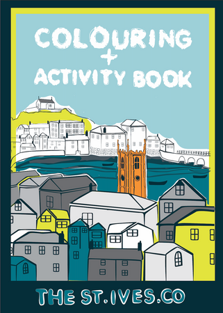 The St. Ives Co. Children's Colouring & activity book - The St. Ives Co. Cornwall Cornish Souvenir Holiday beach Children Activity Unique Illustration Drawing