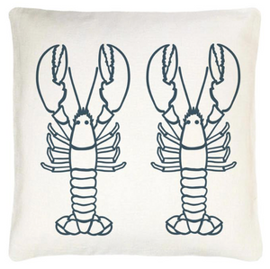 Teal Lobster Cushion
