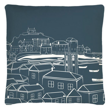 Load image into Gallery viewer, Teal St. Ives View Cushion Cover
