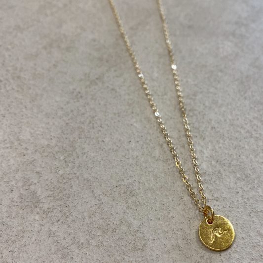 Gold Wave Charm Necklace - The St. Ives Co.