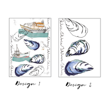 Load image into Gallery viewer, Lifeboat &amp; Mussel Teatowel Set
