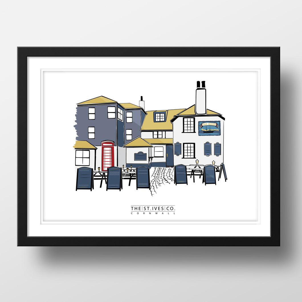 The Sloop St. Ives Print - The St. Ives Co.