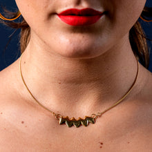 Load image into Gallery viewer, HH Zig Zag Gold Necklace *
