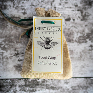 Bee Retro Food Wrap Refreshers - The St. Ives Co. Cornwall Cornish Souvenir Holiday Beach Kit Refresh 