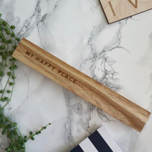 Load image into Gallery viewer, My Happy Place Wooden Photo Holders - The St. Ives Co. Cornwall Cornish Souvenir Holiday beach Gift Decorative Quality Best Present
