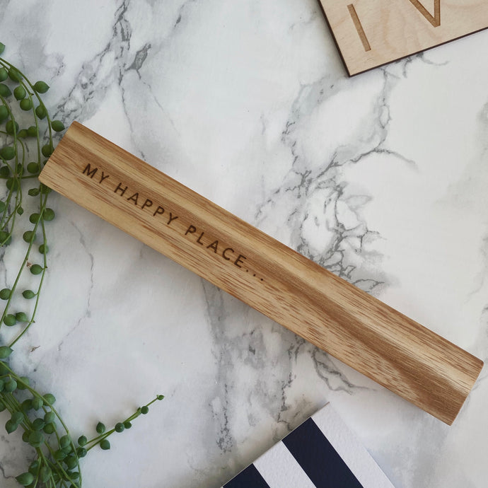 My Happy Place Wooden Photo Holders - The St. Ives Co. Cornwall Cornish Souvenir Holiday beach Gift Decorative Quality Best Present